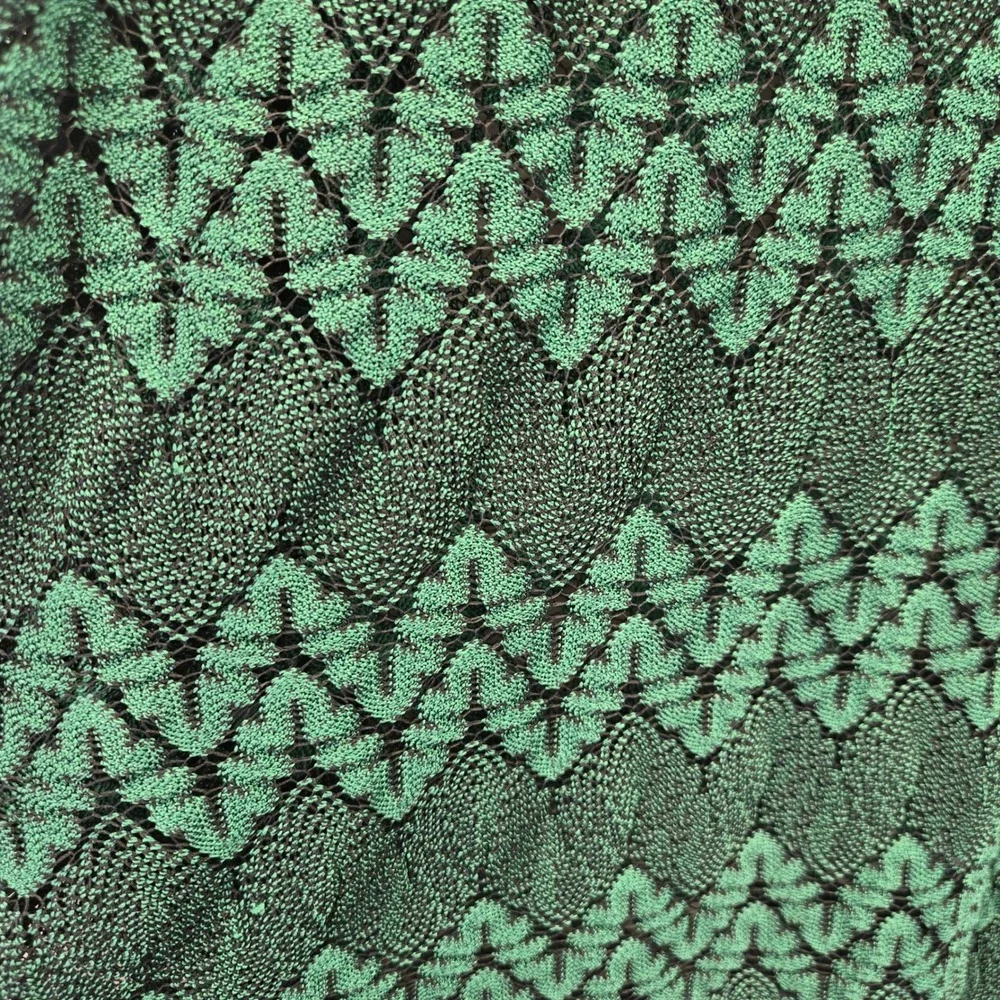 Free‎ People Simone Mock Neck Dress Small Unlined Green Lace Whimisgoth Boho